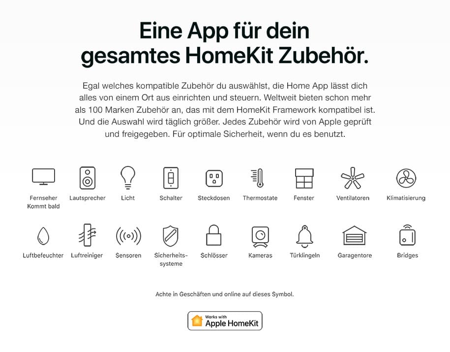Alle HomeKit-Produkte anzeigen