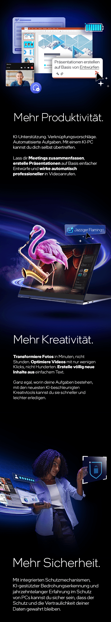 Zu den Produkten mit Intel® Core™ Ultra-Prozessoren