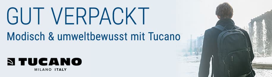 Zu den Notebook-Taschen, -Rucksäcken und Sleeves von Tucano