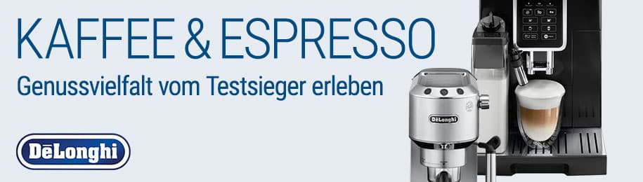 Zu den Kaffeespezialisten von DeLonghi