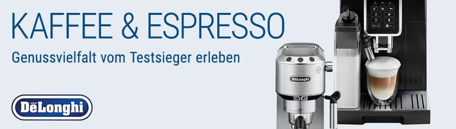 Zu den Kaffeespezialisten von DeLonghi